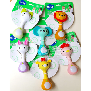 دندانگیر و جغجغه تعادلی و موزیکال حیوانات هولی تویزHola Toys مدل 3134 _اسباب بازی نوزادی